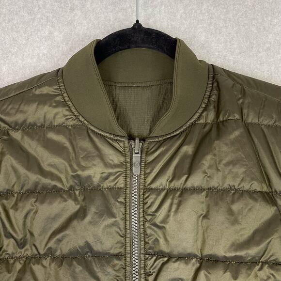 Lululemon Jacket Womens 8 Dark Olive Non-Stop Bomber Reversible - Picture 3 of 10